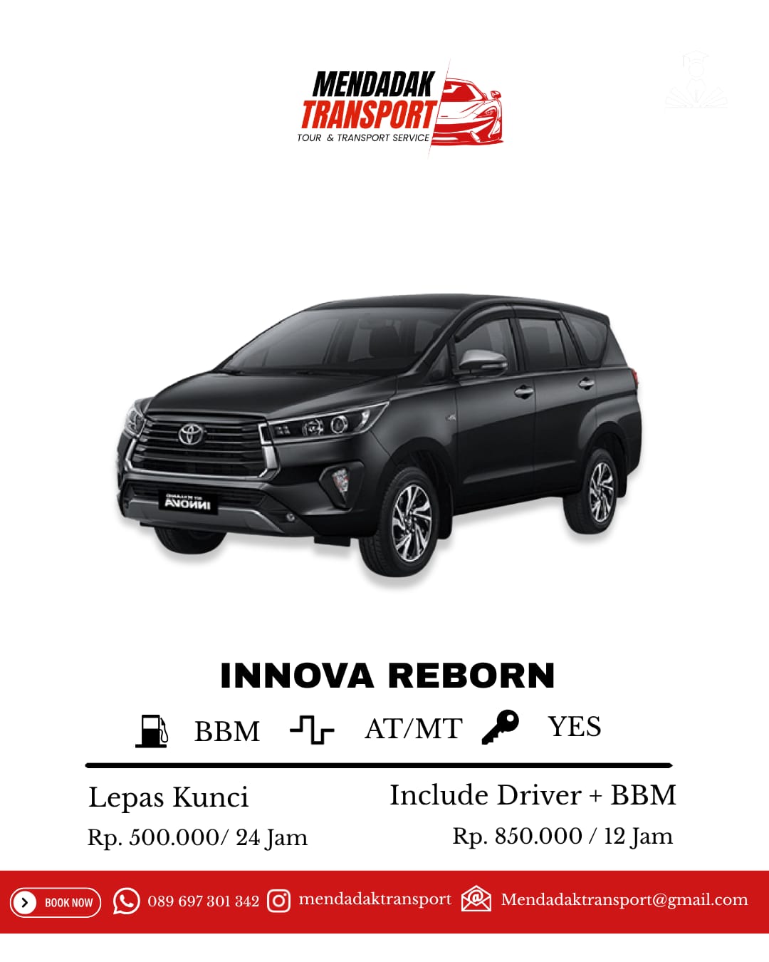 Innova Reborn Mendadak Transport