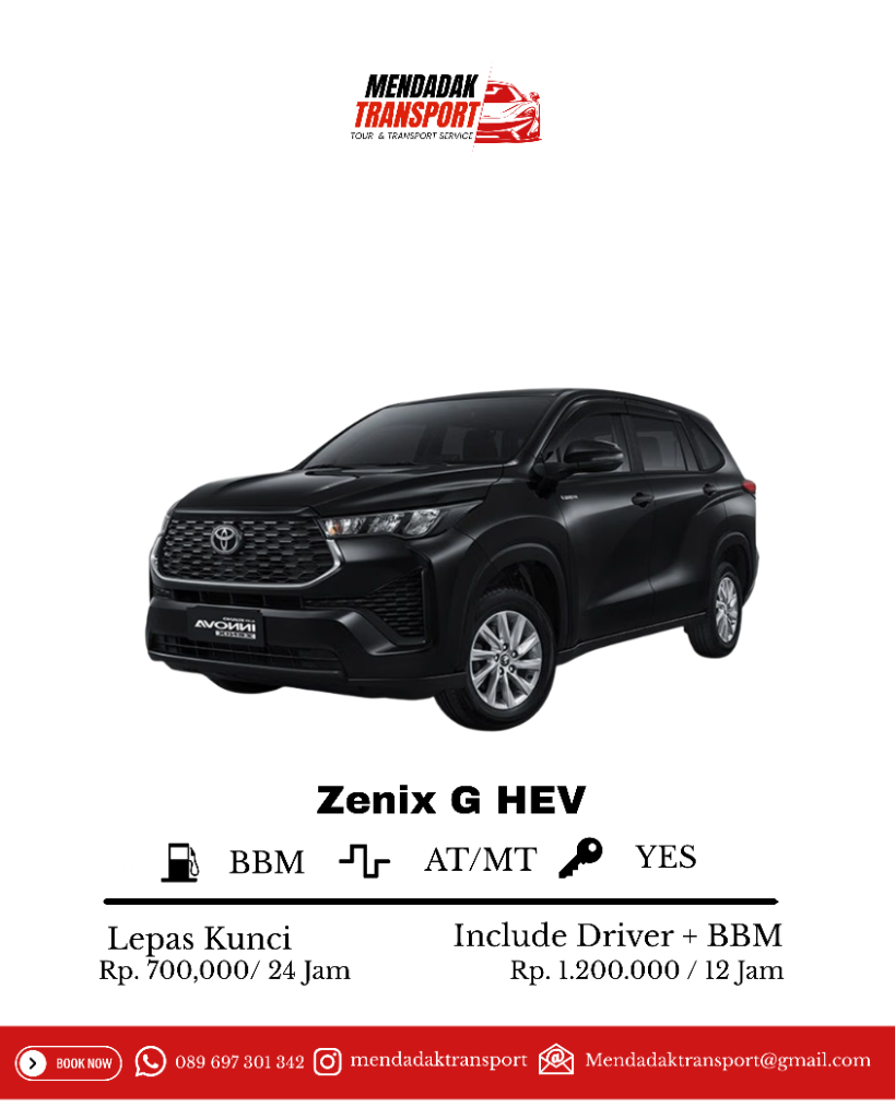 Zenix G HEV Mendadak Transport
